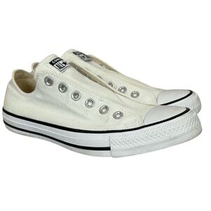 Converse Chuck Taylor All Star Slip On Low White Sneakers Women’s 8.5